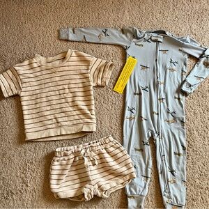 Lot of Carter’s Baby Toddler Clothing 24 Months & 2T Stripes and Planes
